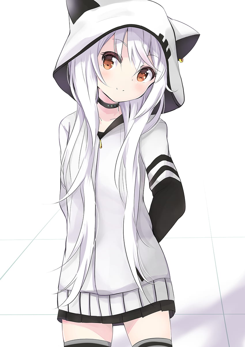 Cute Anime Hoodie Girl Online Sale, UP TO 65% OFF HD phone wallpaper |  Pxfuel