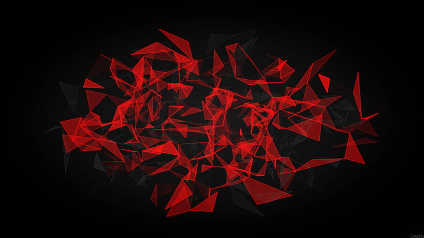 motif rouge, polygones, abstrait, , u 16: 9, écran large, , arrière-plan, 1649 Fond d'écran HD