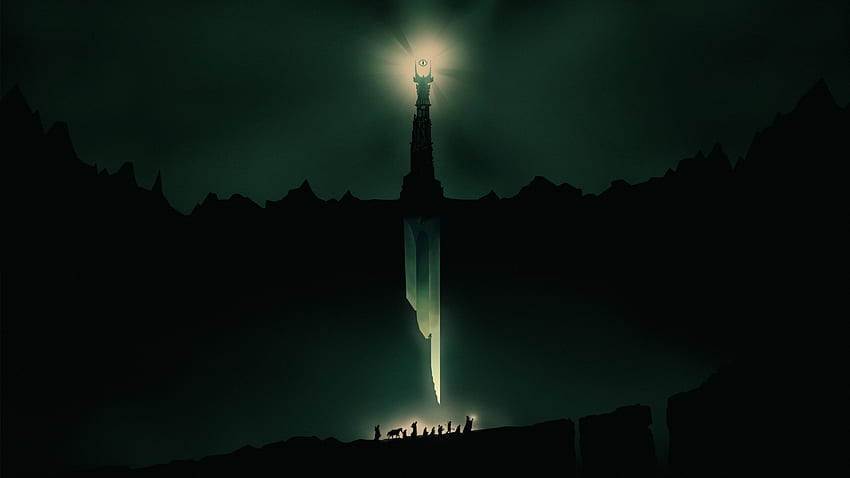 Olly Moss Inspired Lord Of The Rings [3840Ã�2160] X Post From R Movies ・ Redditery ・ Lotr Minimalist 高画質の壁紙