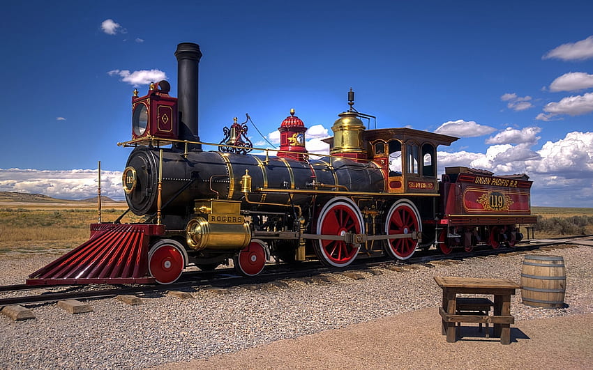 locomotora de vapor, locomotora, tren, motor, vapor fondo de pantalla