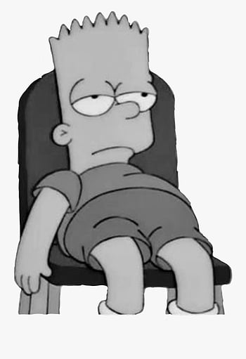 sad#bartsimpson #bart#simpsons #sadboy #lol#🖤#cute - Depressing Sad  Simpsons Edits, HD Png Download , Transparent Png Image - PNGitem