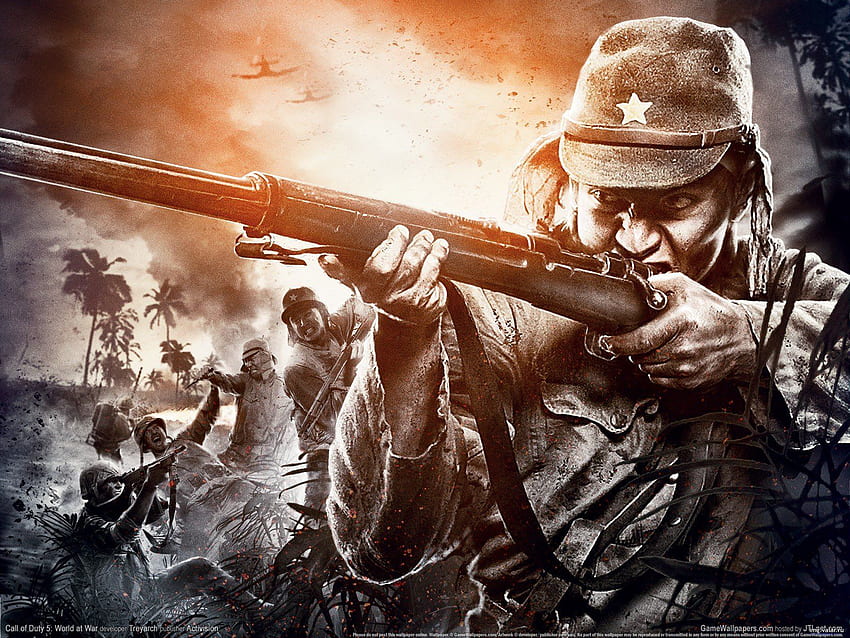 Waw Background. Waw Zombies, Call of Duty 5 HD wallpaper