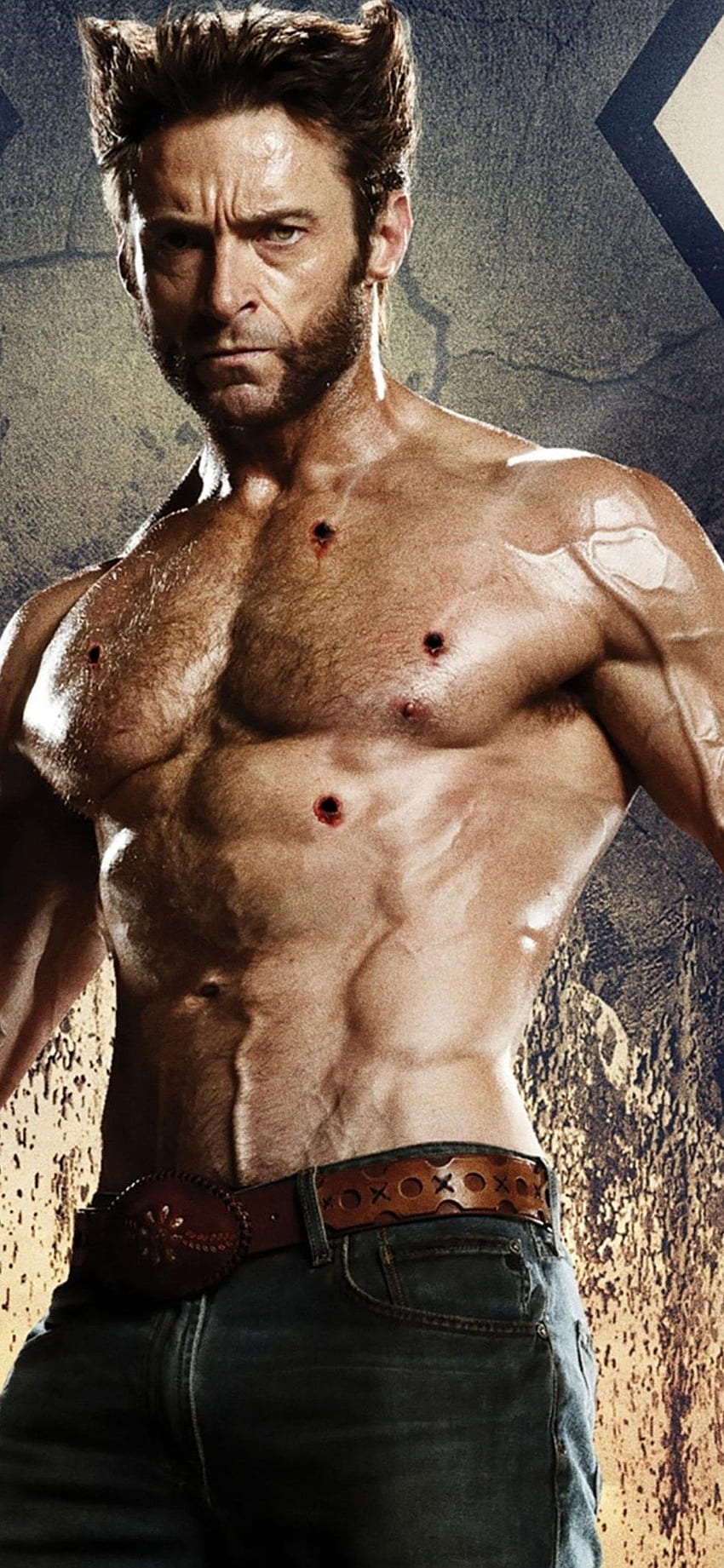 Wolverine In X Men iPhone XS, iPhone 10, iPhone X, Wolverine Muscle Papel de parede de celular HD