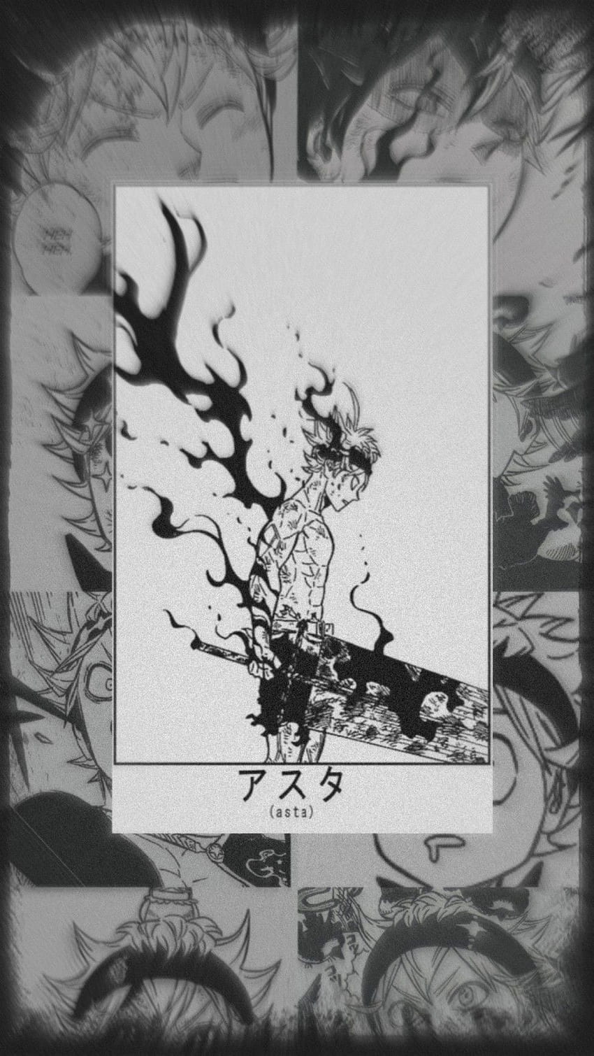 Asta, shonnen, black, clover, manga, anime HD phone wallpaper