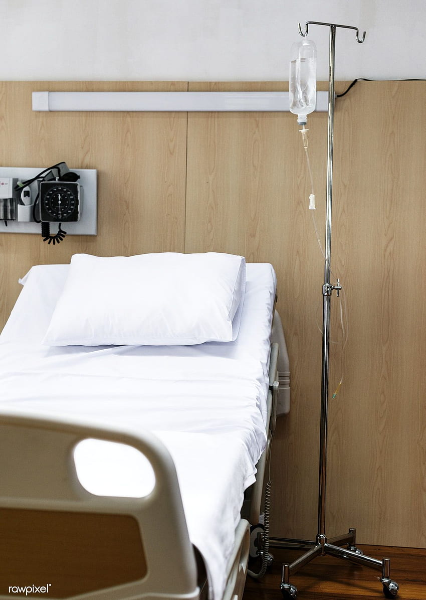 Patientenzimmer im Krankenhaus. Prämie . Krankenhauszimmer, Krankenhausbett, medizinische Möbel HD-Handy-Hintergrundbild