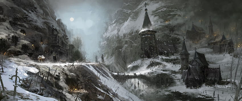 Diablo IV e antecedentes papel de parede HD
