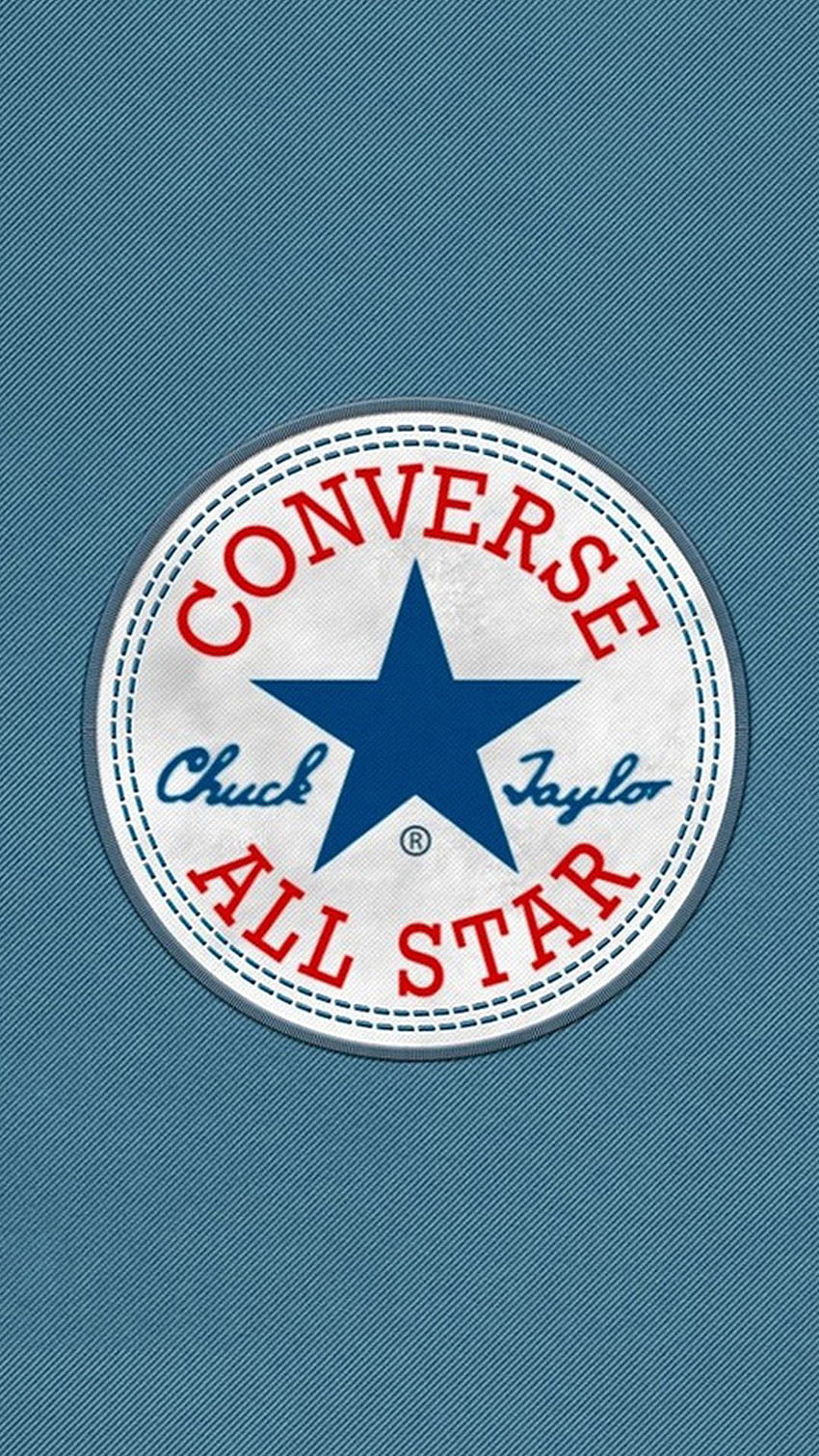 Converse All Star Blu Logo Android, Simbolo Stella Sfondo del telefono HD