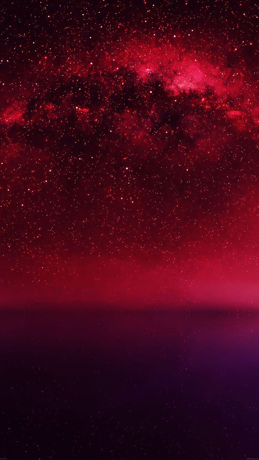 Cosmos Rojo Noche Vive Lago Espacio Estrellado iPhone 8 fondo de pantalla del teléfono