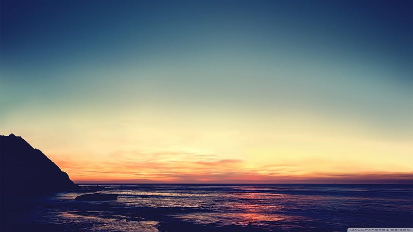 Spokojny zachód słońca - spokojny Tapeta HD