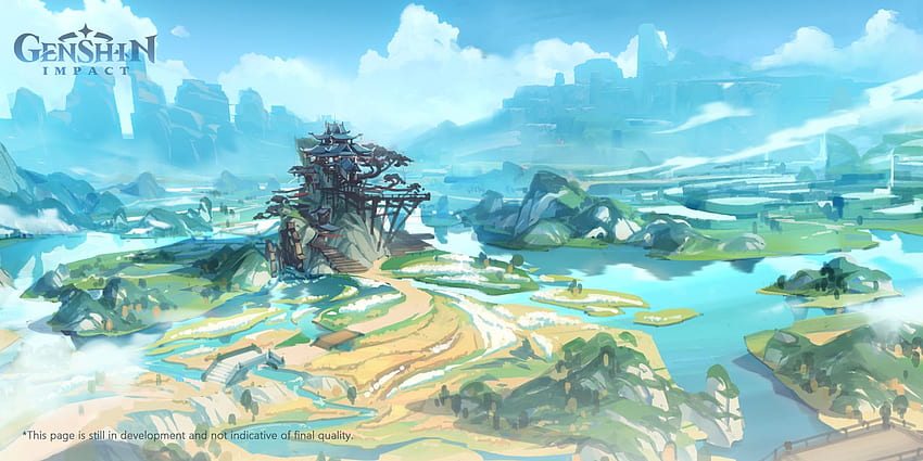 Genshin Impact: Orte in der realen Welt, die Mondstadt und Liyue inspiriert haben HD-Hintergrundbild
