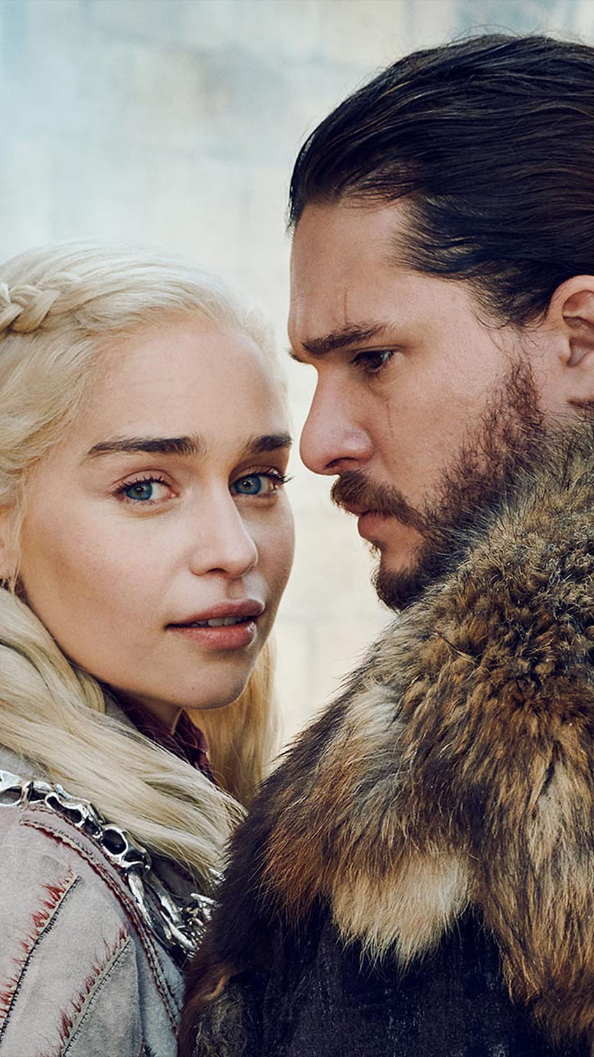 Daenerys Targaryen & Jon Snow Game of Thrones S8 Ultra Mobile , Game of Thrones Mobile HD тапет за телефон