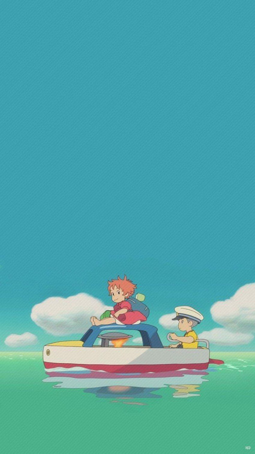 Lockscreen Cartoon Anime Animation Character - Aesthetic Ponyo Background - - HD phone wallpaper