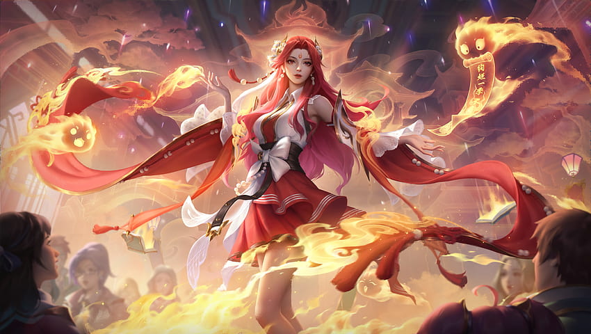 Donna dai capelli rossi, personaggio del gioco, Honor of Kings Sfondo HD