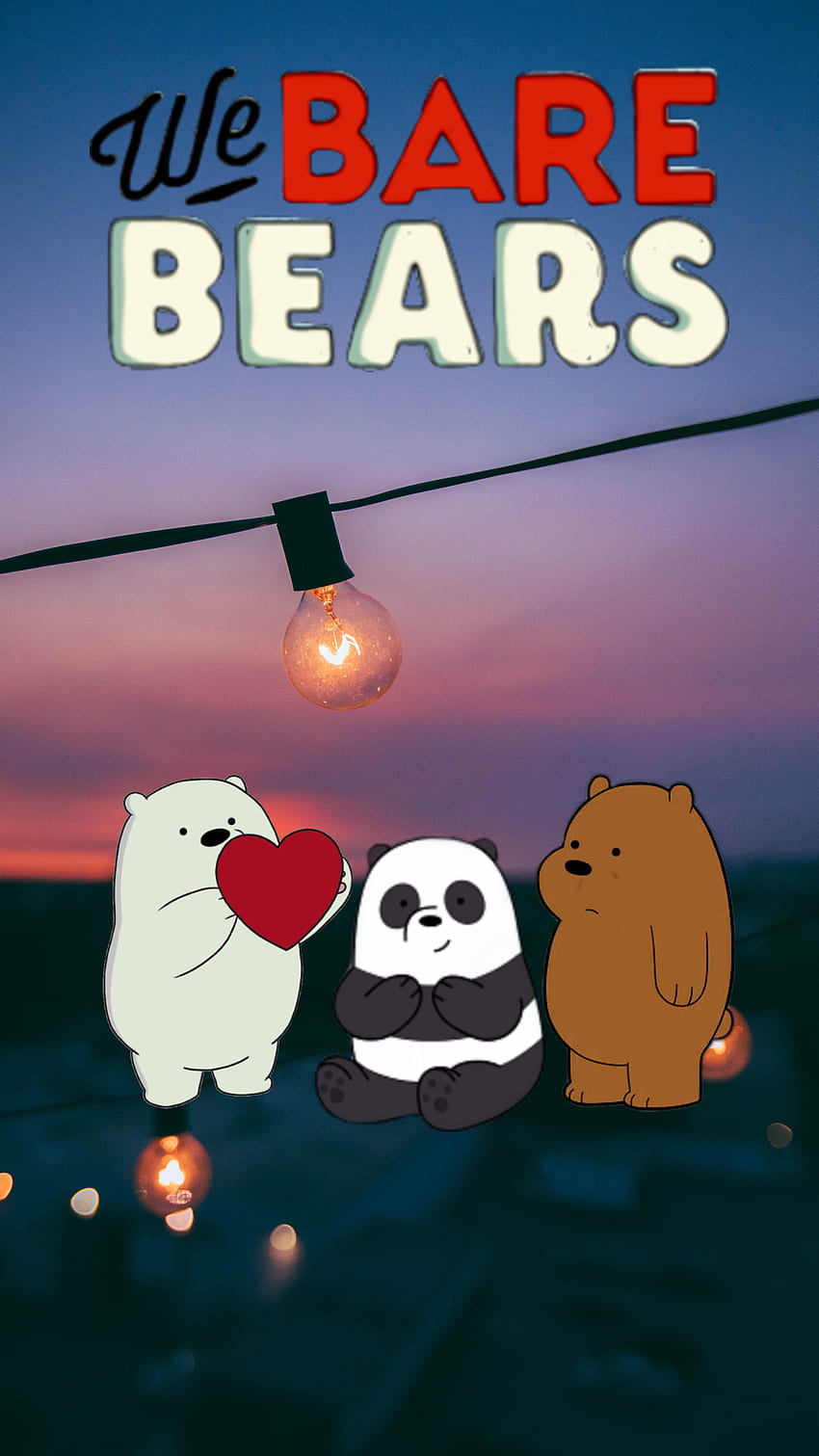 We Bare Bears, cloud, sky, mood, cartoons, webarebears,  aventurilefratilorursi HD phone wallpaper | Pxfuel
