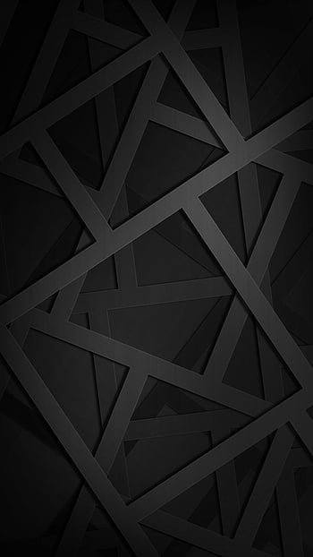 Diagonal 3D Black Geometric Wallpaper
