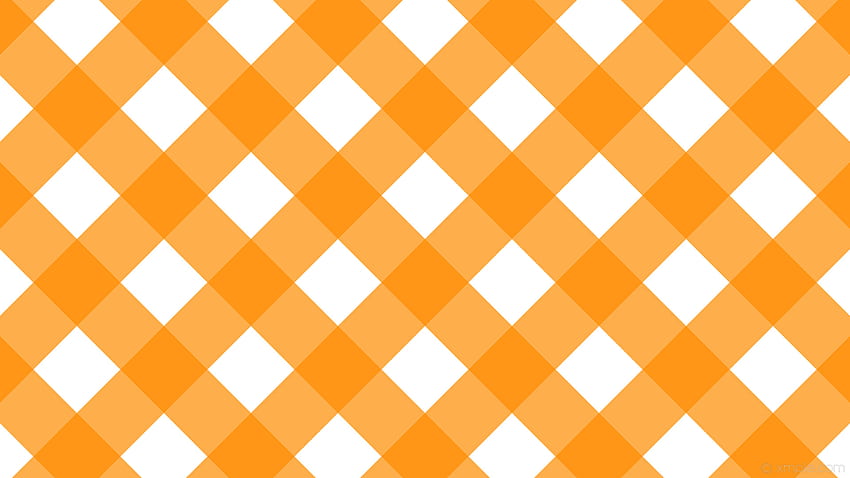 orange gingham white checker striped dark orange HD wallpaper
