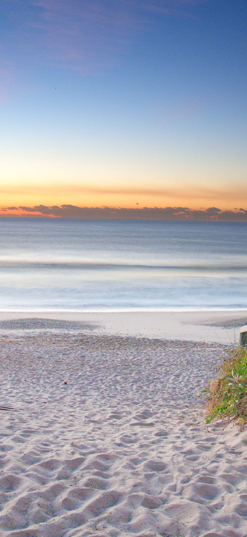 пясък, плаж, изгрев, небе, красива природа, природа, iphone x , фон, 3362, Beach Sunrise iPhone HD тапет за телефон
