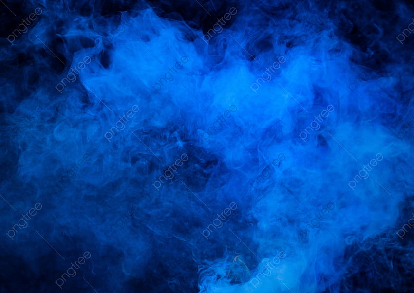 진한 파란색 연기 구름 배경, 파란색, 연기, 여러 가지 배경, 진한 파란색 구름 HD 월페이퍼