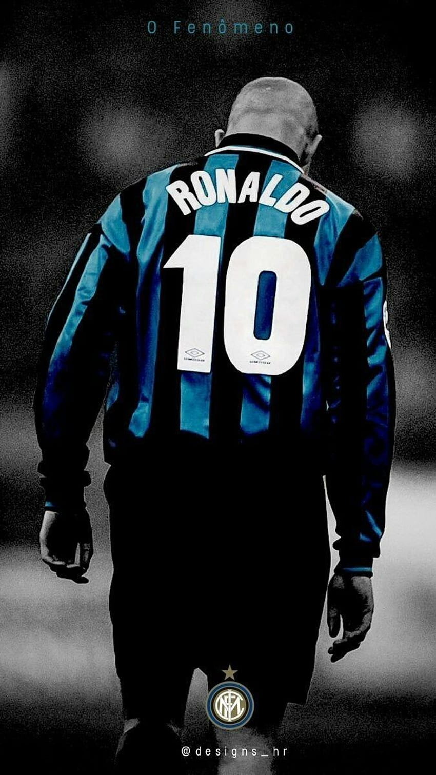 Ronaldo Inter FC iPhone, Inter de Milán fondo de pantalla del teléfono