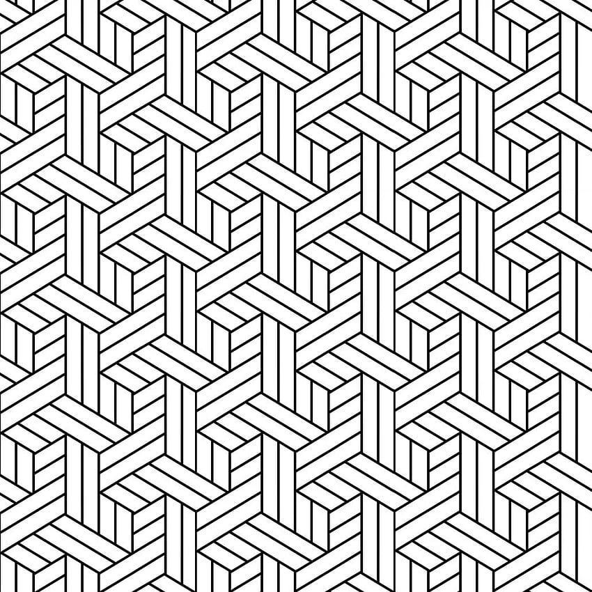 Luxton Black White Striped Hexagon untuk Kamar Tidur Dapur Kamar Mandi Ruang Tamu, Roll Latar Belakang PVC Abstrak Modern (Tidak Ditempel), 20,8 inci x 32,80 Kaki, 1 Paket Roll- Beli Online di Pakistan di Desertcart - 151434370, Hexagon Hitam dan Putih wallpaper ponsel HD