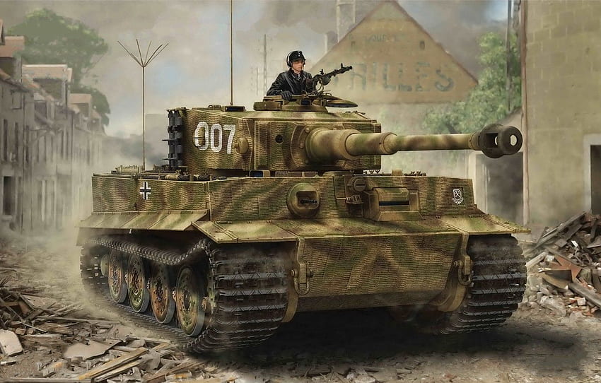 Tiger I, Late Production, The war in Europe, World war, World War II HD wallpaper
