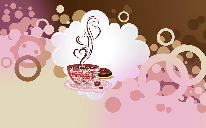 Cute Coffee, Pink Coffee HD wallpaper