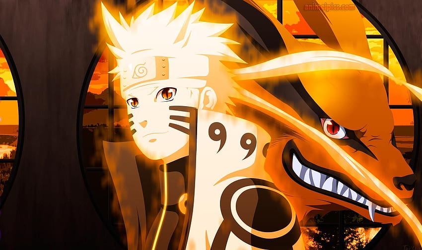 Naruto Nine Tails Sage Mode, Naruto Beast HD wallpaper