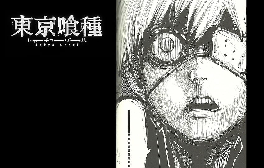 face, fear, headband, horror, art, Tokyo Ghoul, Ken Kanek, Sui Ishida for , section прочее HD wallpaper