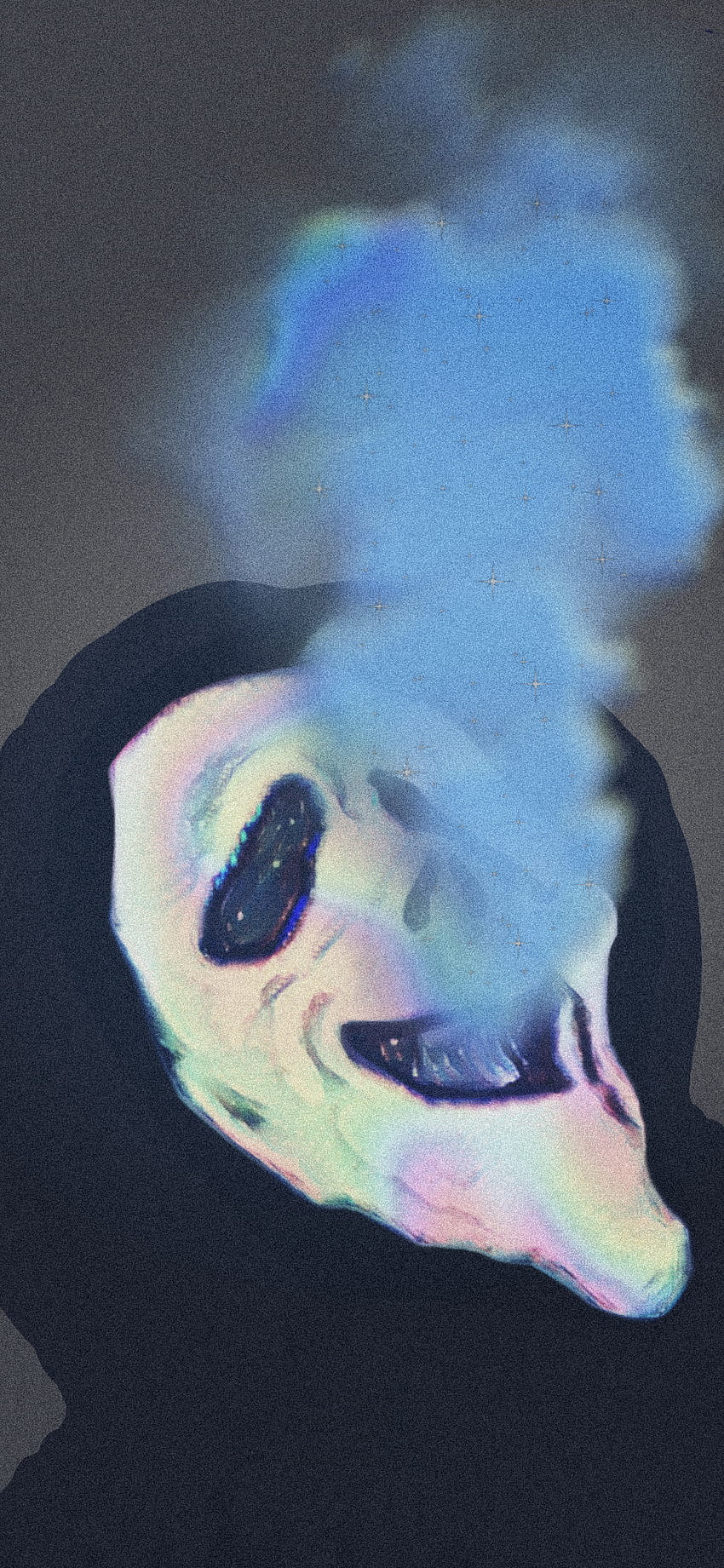 Scream smoke v1.1, filme, ghostface, grito, fumaça, 9:16 Papel de parede de celular HD