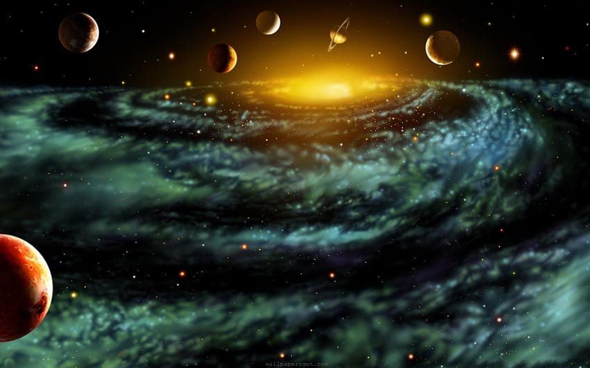 Awesome . Planets , Fantastic Universe HD wallpaper