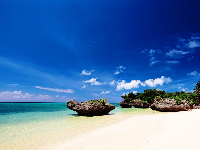 De mooiste eilanden & stranden van Japan. Viajes, Okinawa Beach HD wallpaper