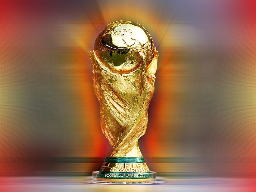 Red Glow World Cup Trophy HD wallpaper