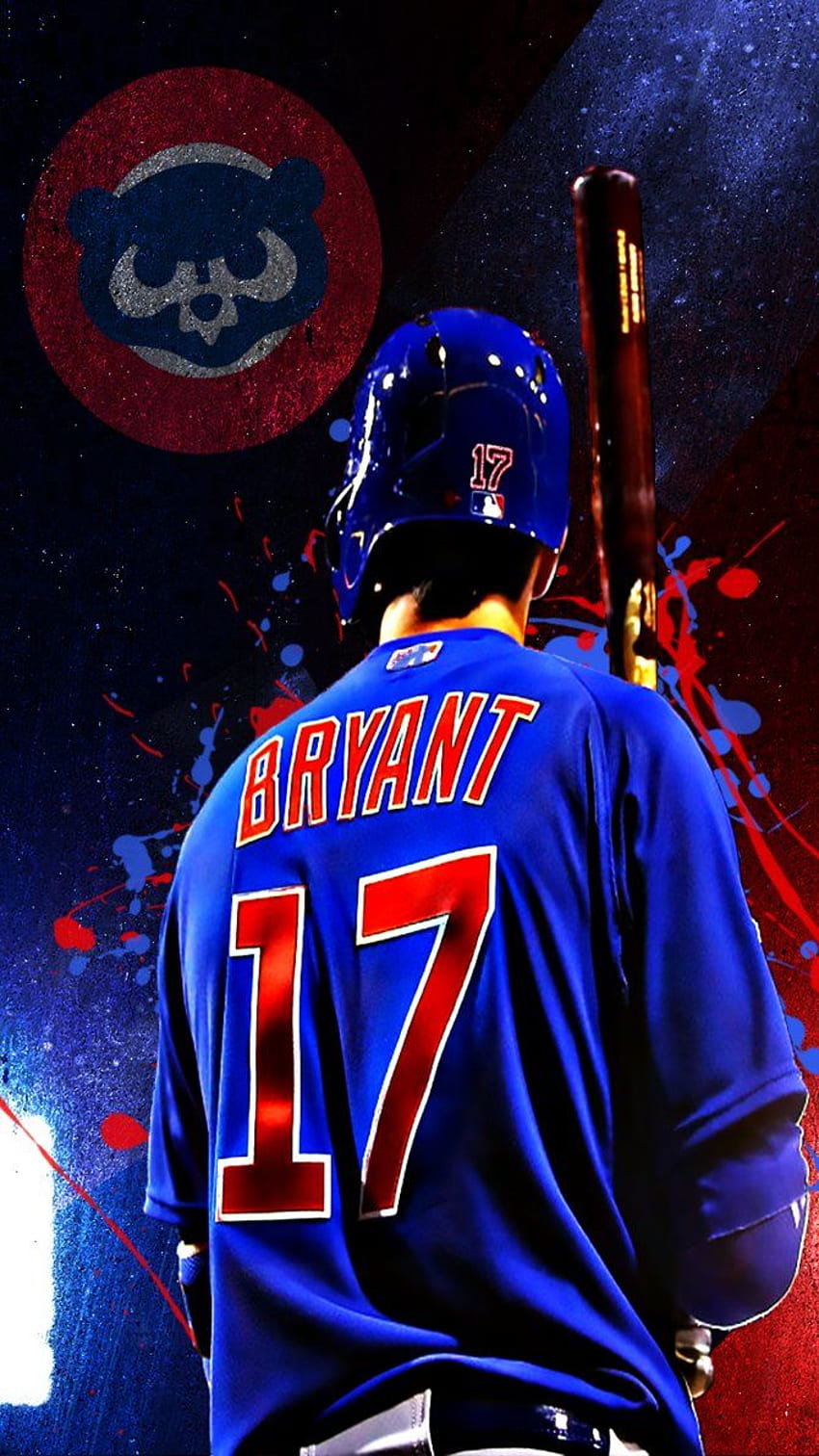 Download wallpapers 4k Kris Bryant grunge art MLB Chicago Cubs  baseman baseball Kristopher Lee Bryant Major League Baseball blue  abstract rays Kris Bryant Chicago Cubs Kris Bryant 4K for desktop with  resolution