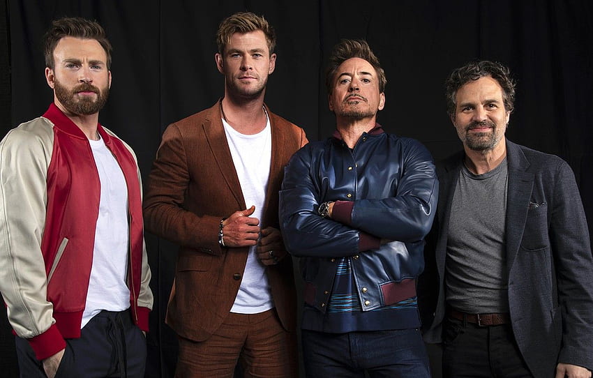 vengadores, Chris Hemsworth, Chris Evans, Mark Ruffalo, Robert Downey para su sección мужчины fondo de pantalla