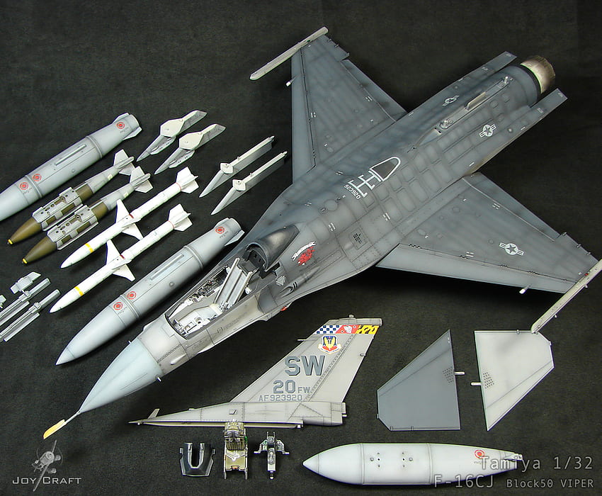 F 16CJ Tamiya 1 32. Modele samolotów, modele w zmniejszonej skali, modele samolotów Tapeta HD