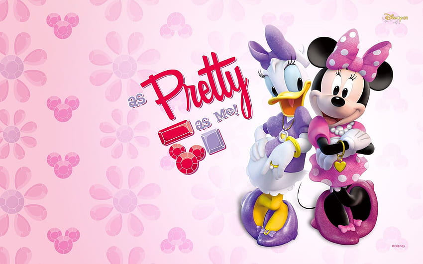 Daisy Duck & Minnie Mouse Cartoon HD wallpaper