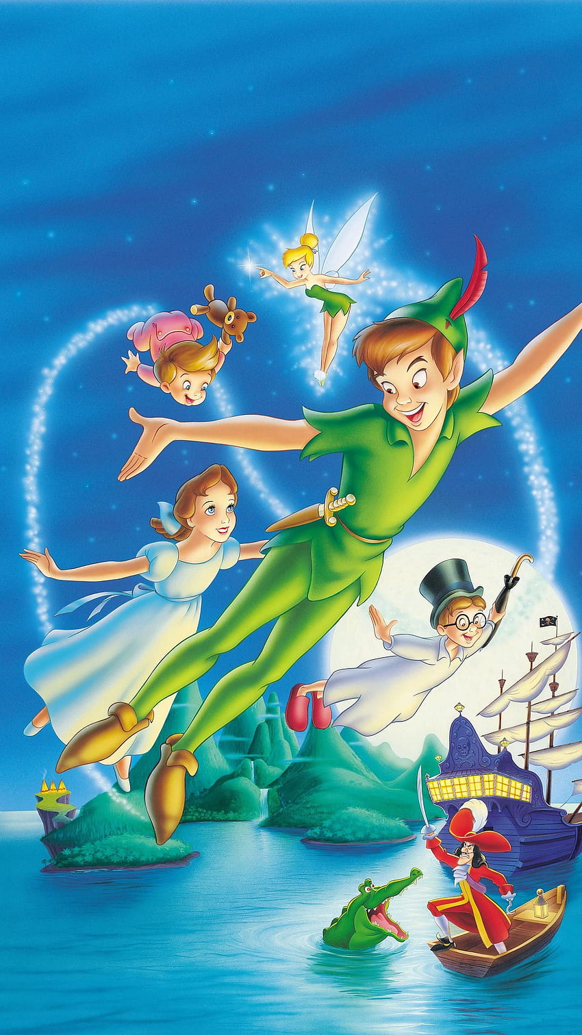 Peter Pan (1953) Telefon . Disney-Poster, Peter Pan, Peter Pan-Ästhetik HD-Handy-Hintergrundbild