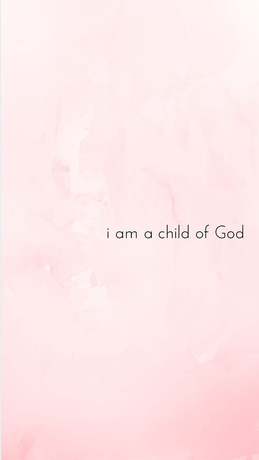 Kind Gottes x. Jesus, Bibelvers, christliches iPhone, ästhetische Götter HD-Handy-Hintergrundbild