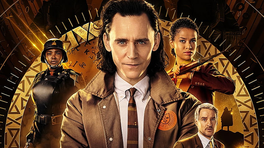 Poster Loki Baru Memamerkan Karakter Serial (Termasuk Jam Kartun Misterius) Wallpaper HD