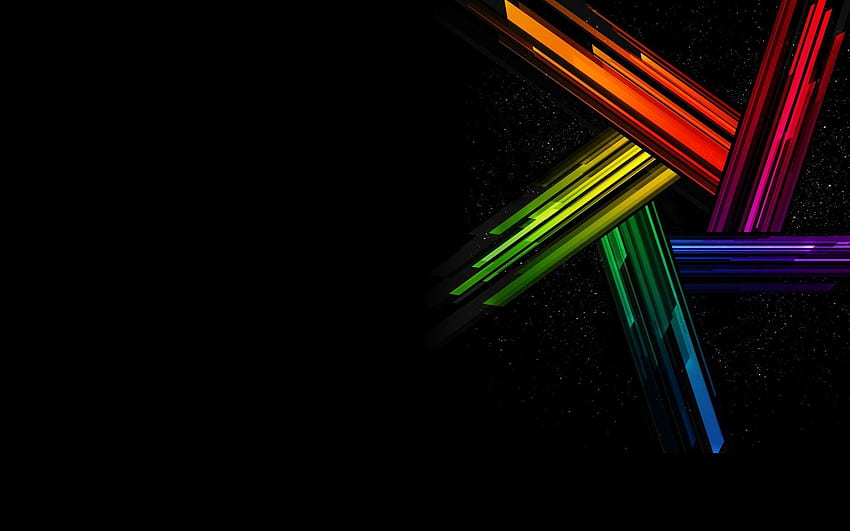 Abstract, Rainbow, Form, Shadow, Stripes, Streaks, Colorful, Colourful, Iridescent HD wallpaper