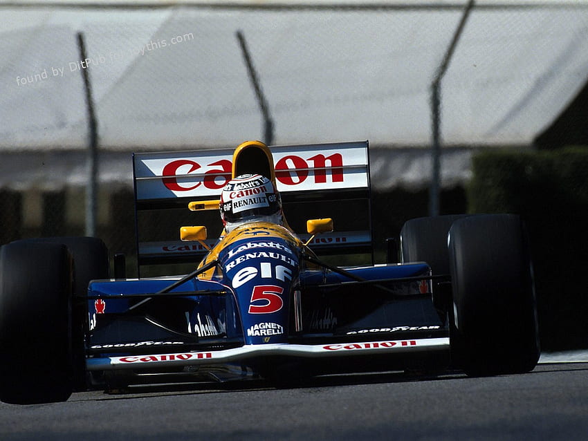 Formuła 1: Nigel Mansell Williams FW14 Monako 1991 [1600×1044]. Blog Ditpuba Tapeta HD