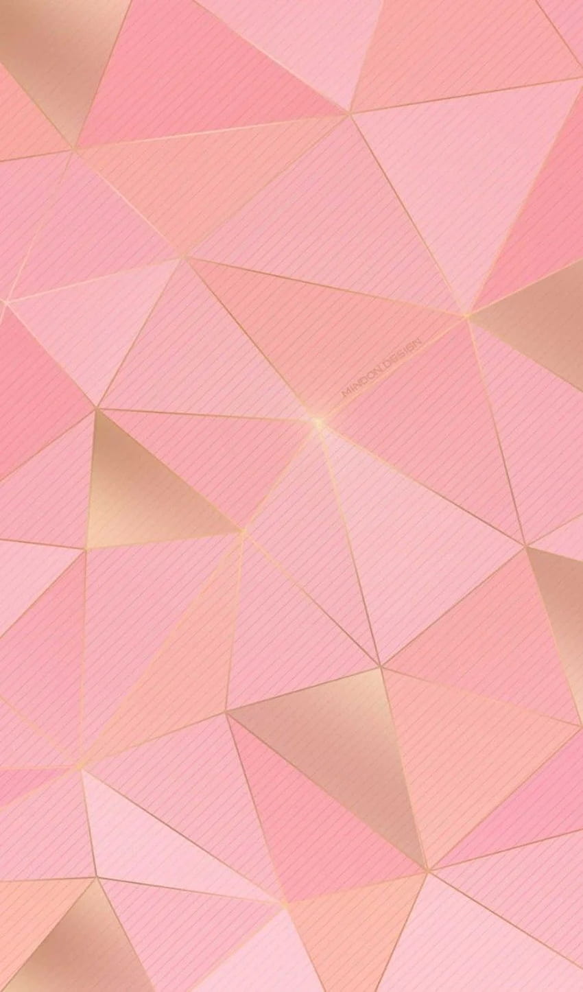 Pink and gold. Cute . iPhone, Light Pink and Gold HD phone wallpaper