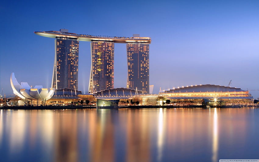 Marina Bay Sands Singapore Ultra-Hintergrund für U-TV: Multi-Display, Dual-Monitor: Tablet: Smartphone HD-Hintergrundbild