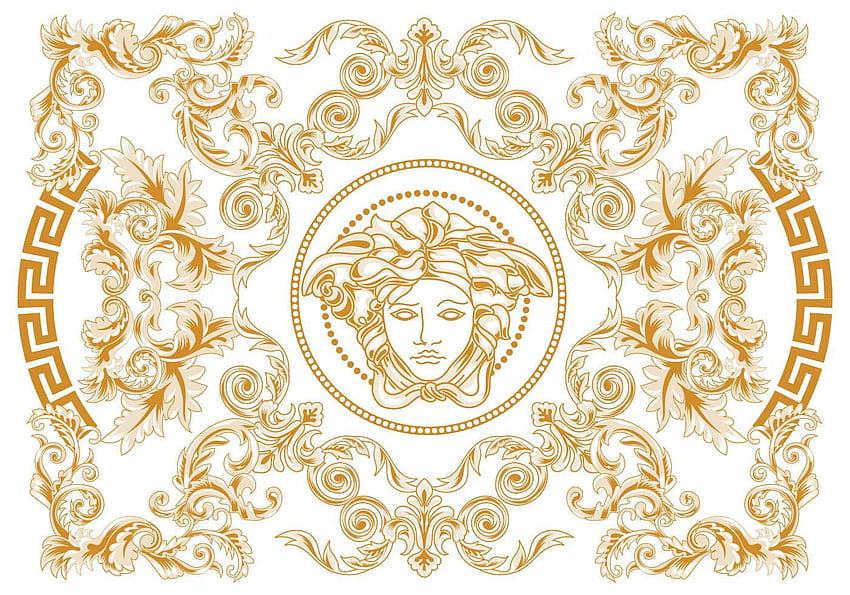 Modern Elegant Abstract Geometric Swirl and Carving Vector Versace Style. Vector art design, Art design, Versace, Versace Pattern HD wallpaper