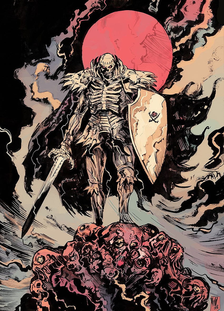 Skull Knight (Berserk) Artwork Ee4Re. Berserk, Manga Cosplay, Knight Art, Skeleton Knight HD phone wallpaper