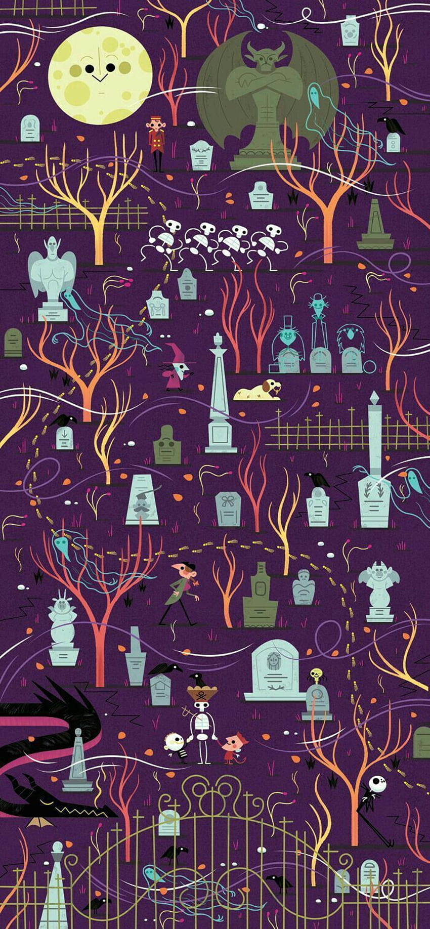 I couldnt find a higherres version of this Haunted Mansion poster so I  made my own Makes a great phone wallpaper  rDisneyland