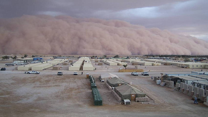 Iraq Landscape. Sand Storm Iraq Landscape. Irak HD wallpaper