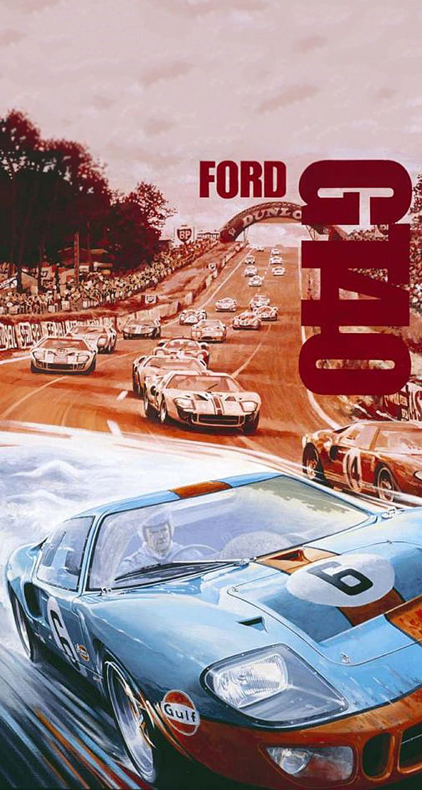 iPhone 5 リクエスト スレッド、Ford GT40 HD電話の壁紙