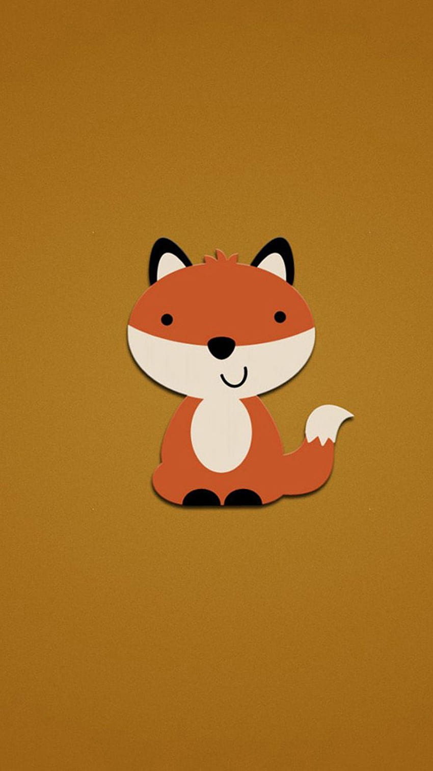 Desenho de raposa fofa Papel de parede de celular HD