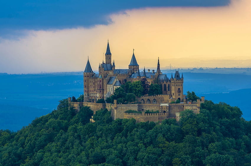 architecture, burg hohenzollern, castle, fortification, germany, heritage, history, pierre, postcard, stronghold, tower, travel HD wallpaper
